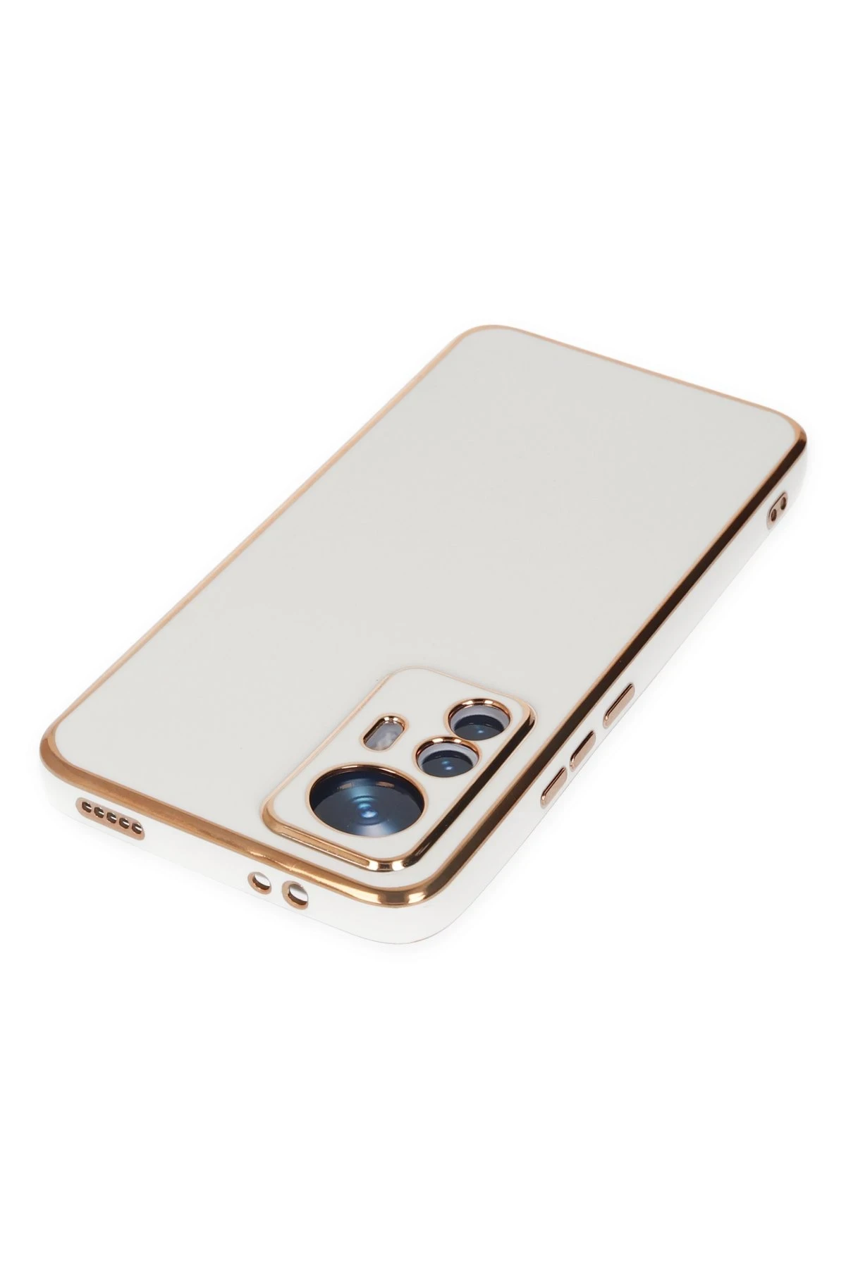 Newface Xiaomi Mi 12T Pro Kılıf Volet Silikon - Beyaz