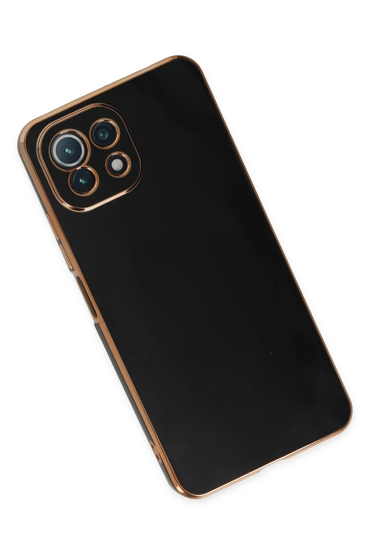 Newface Xiaomi Mİ 11 Lite Kılıf Volet Silikon - Siyah
