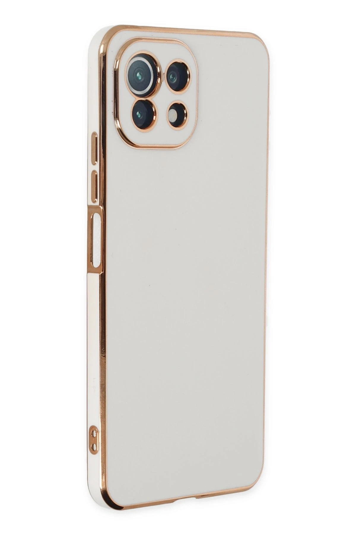 Newface Xiaomi Mİ 11 Lite Kılıf Volet Silikon - Beyaz
