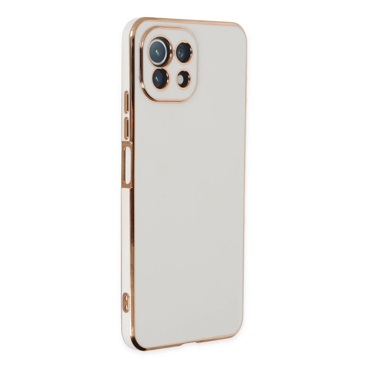 Newface Xiaomi Mİ 11 Lite Kılıf Volet Silikon - Beyaz