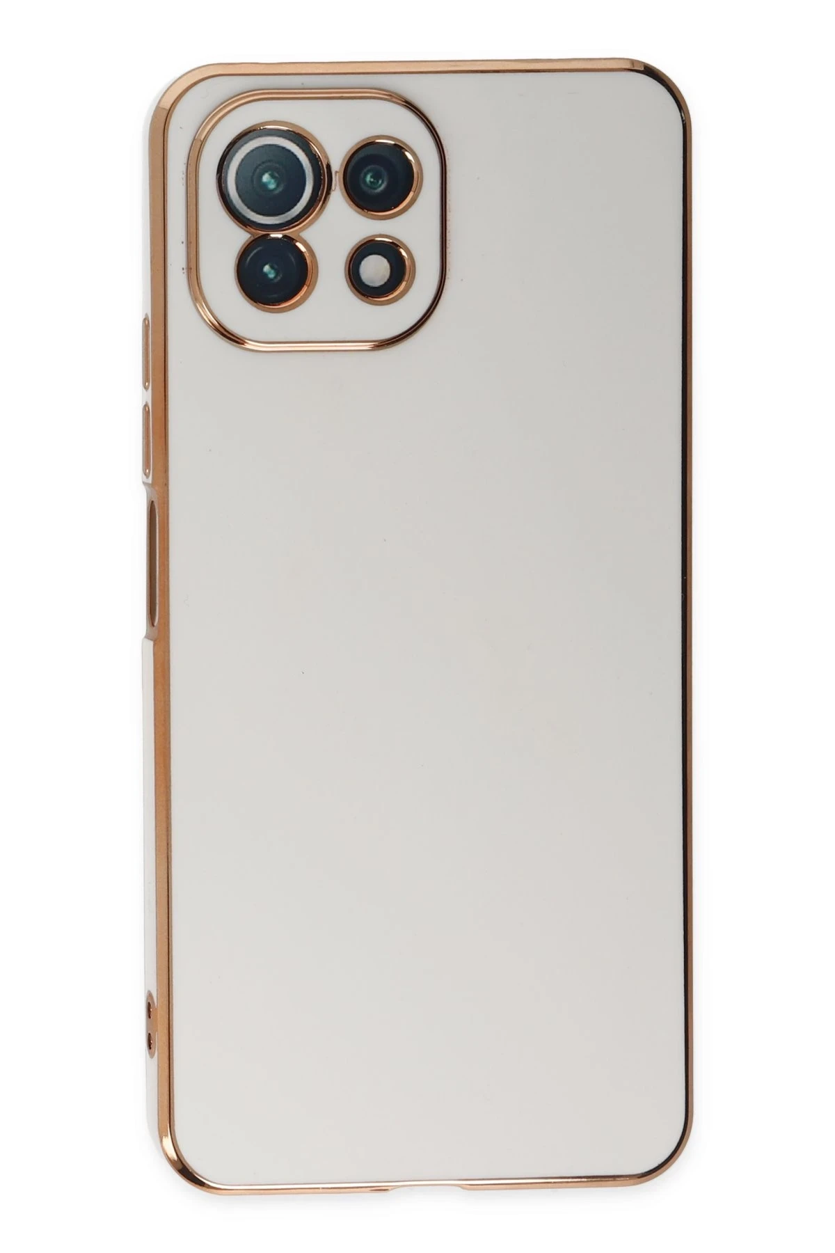 Newface Xiaomi Mİ 11 Lite Kılıf Volet Silikon - Beyaz