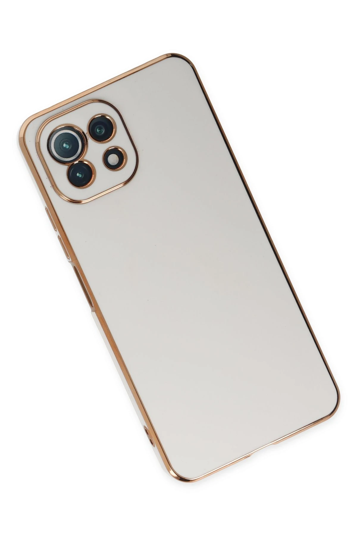 Newface Xiaomi Mİ 11 Lite Kılıf Volet Silikon - Beyaz
