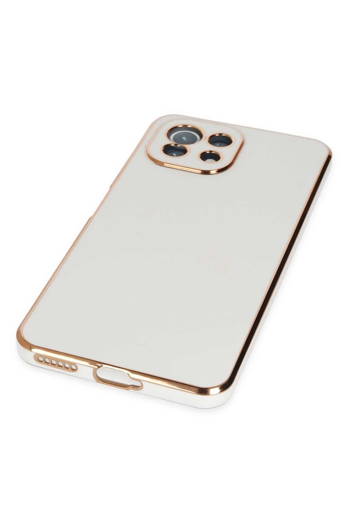 Newface Xiaomi Mİ 11 Lite Kılıf Volet Silikon - Beyaz