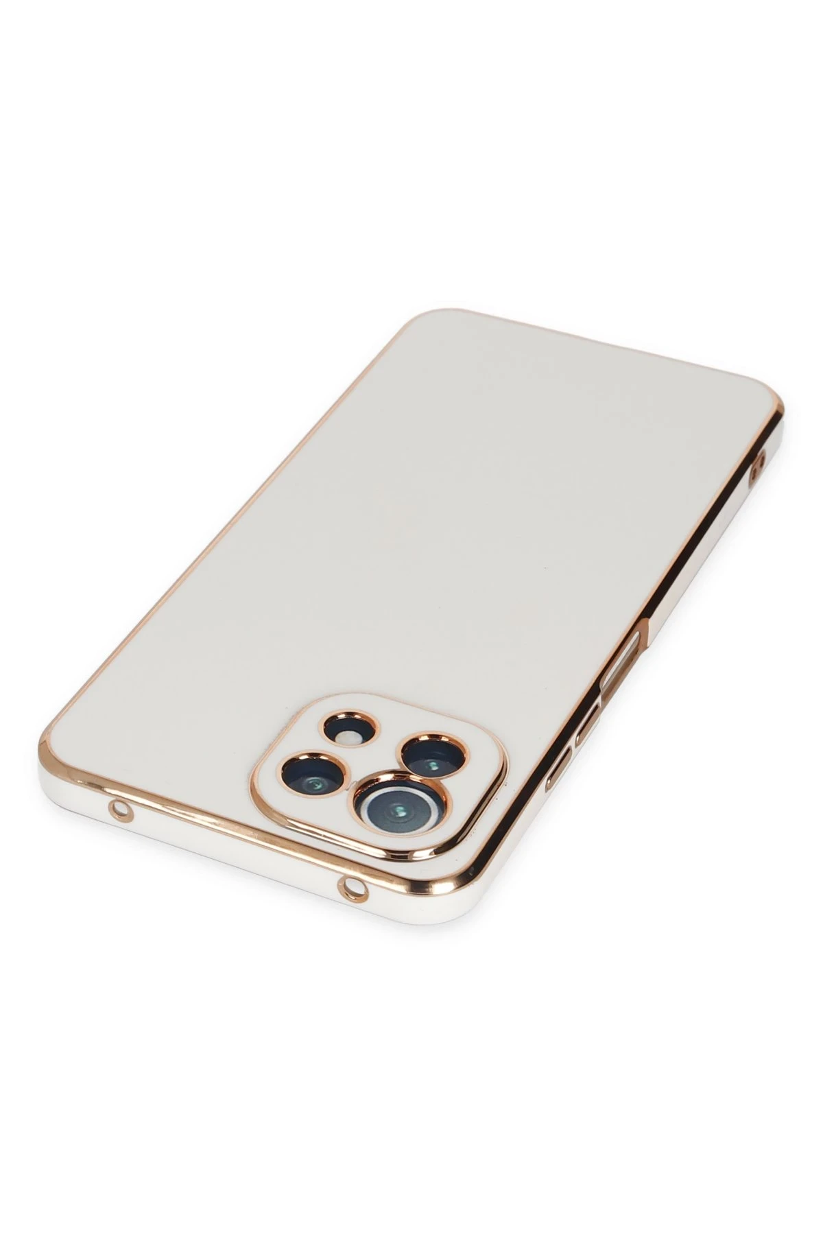 Newface Xiaomi Mİ 11 Lite Kılıf Volet Silikon - Beyaz