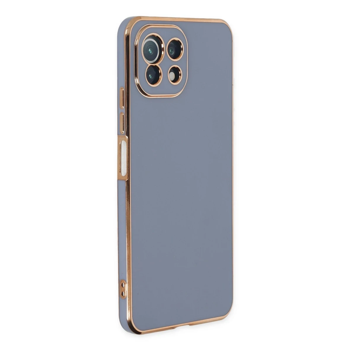 Newface Xiaomi Mİ 11 Lite Kılıf Volet Silikon - Mavi