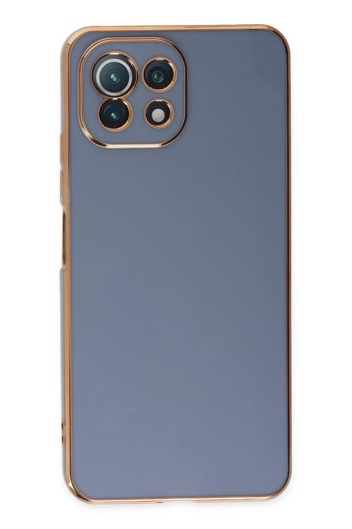 Newface Xiaomi Mİ 11 Lite Kılıf Volet Silikon - Mavi