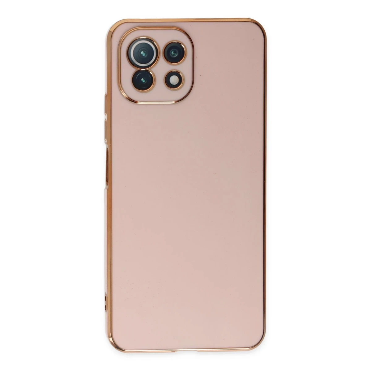 Newface Xiaomi Mİ 11 Lite Kılıf Volet Silikon - Pembe