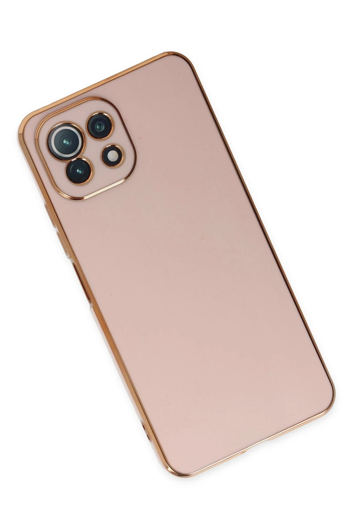 Newface Xiaomi Mİ 11 Lite Kılıf Volet Silikon - Pembe