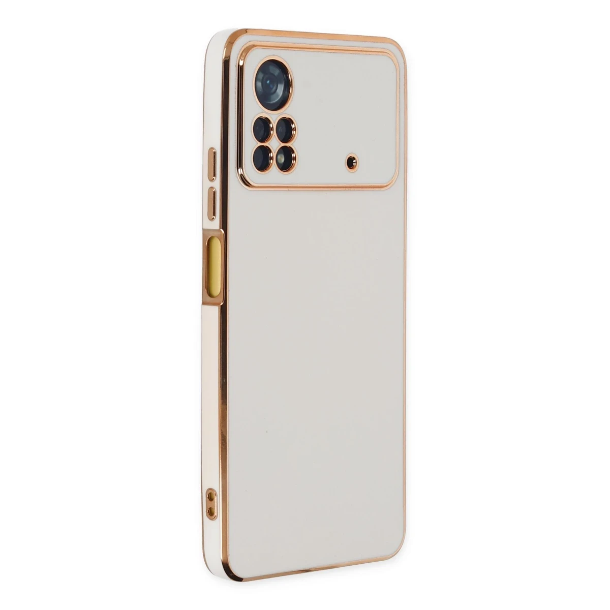 Newface Xiaomi Poco X4 Pro 5G Kılıf Volet Silikon - Beyaz