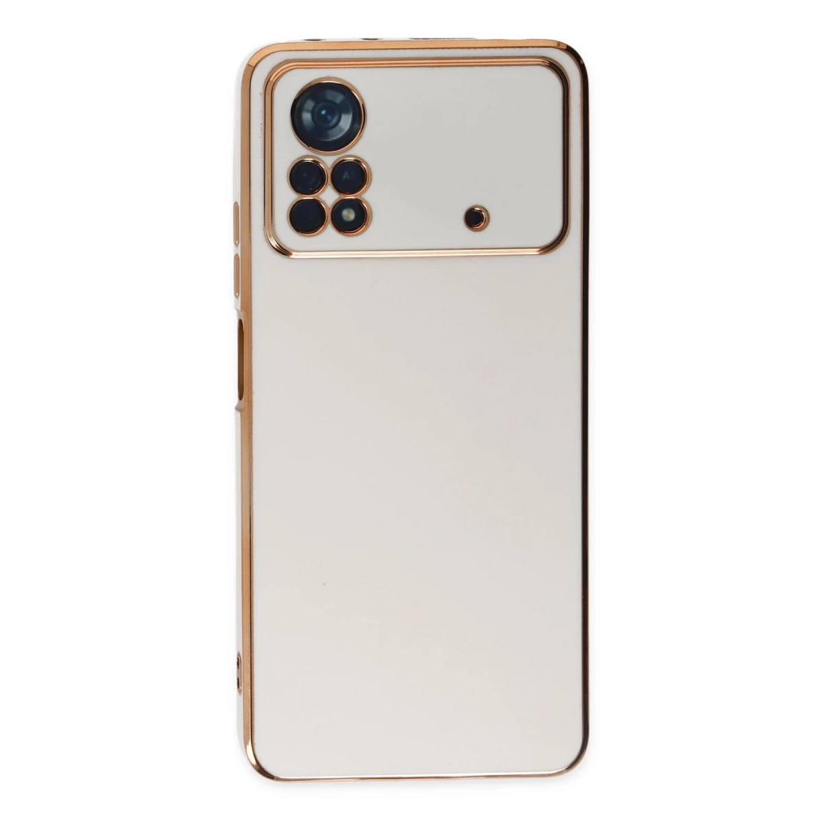 Newface Xiaomi Poco X4 Pro 5G Kılıf Volet Silikon - Beyaz