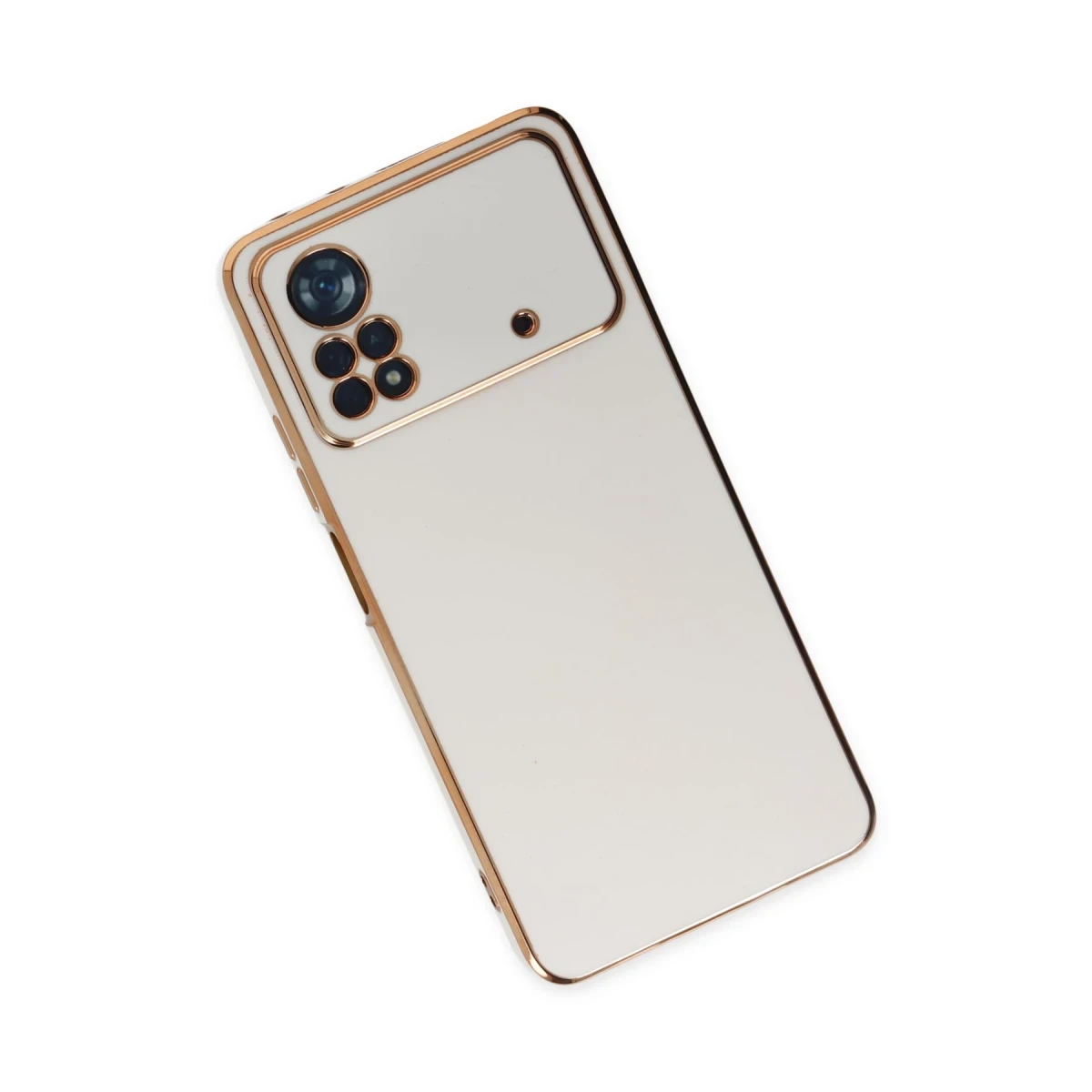 Newface Xiaomi Poco X4 Pro 5G Kılıf Volet Silikon - Beyaz