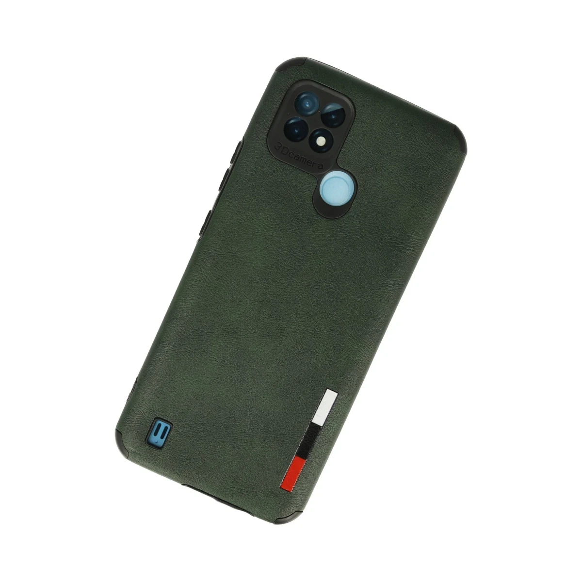 Newface Realme C21 Kılıf Loop Deri Silikon - Yeşil