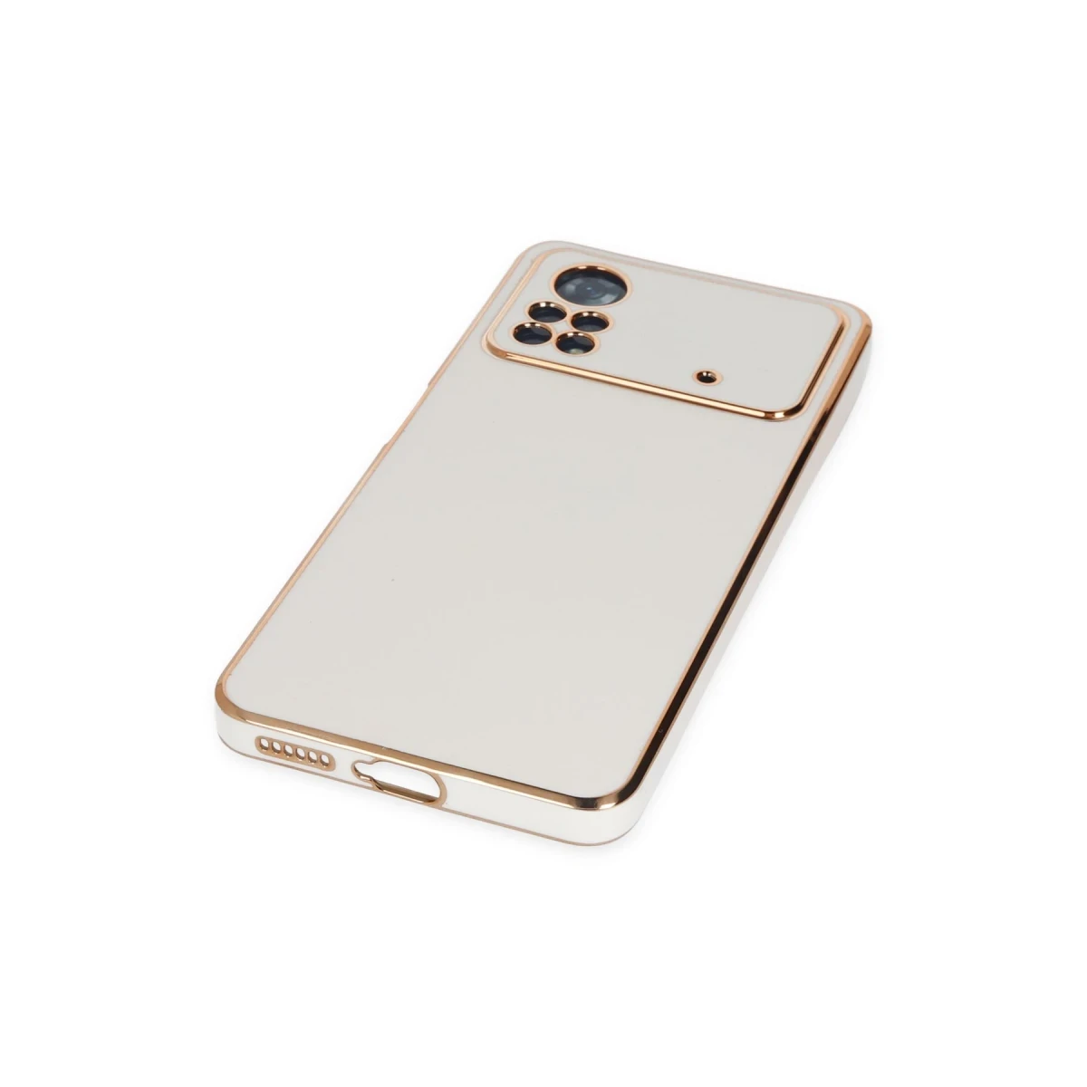 Newface Xiaomi Poco X4 Pro 5G Kılıf Volet Silikon - Beyaz