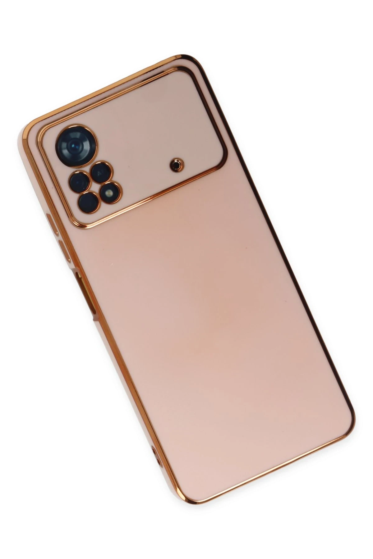 Newface Xiaomi Poco X4 Pro 5G Kılıf Volet Silikon - Pembe