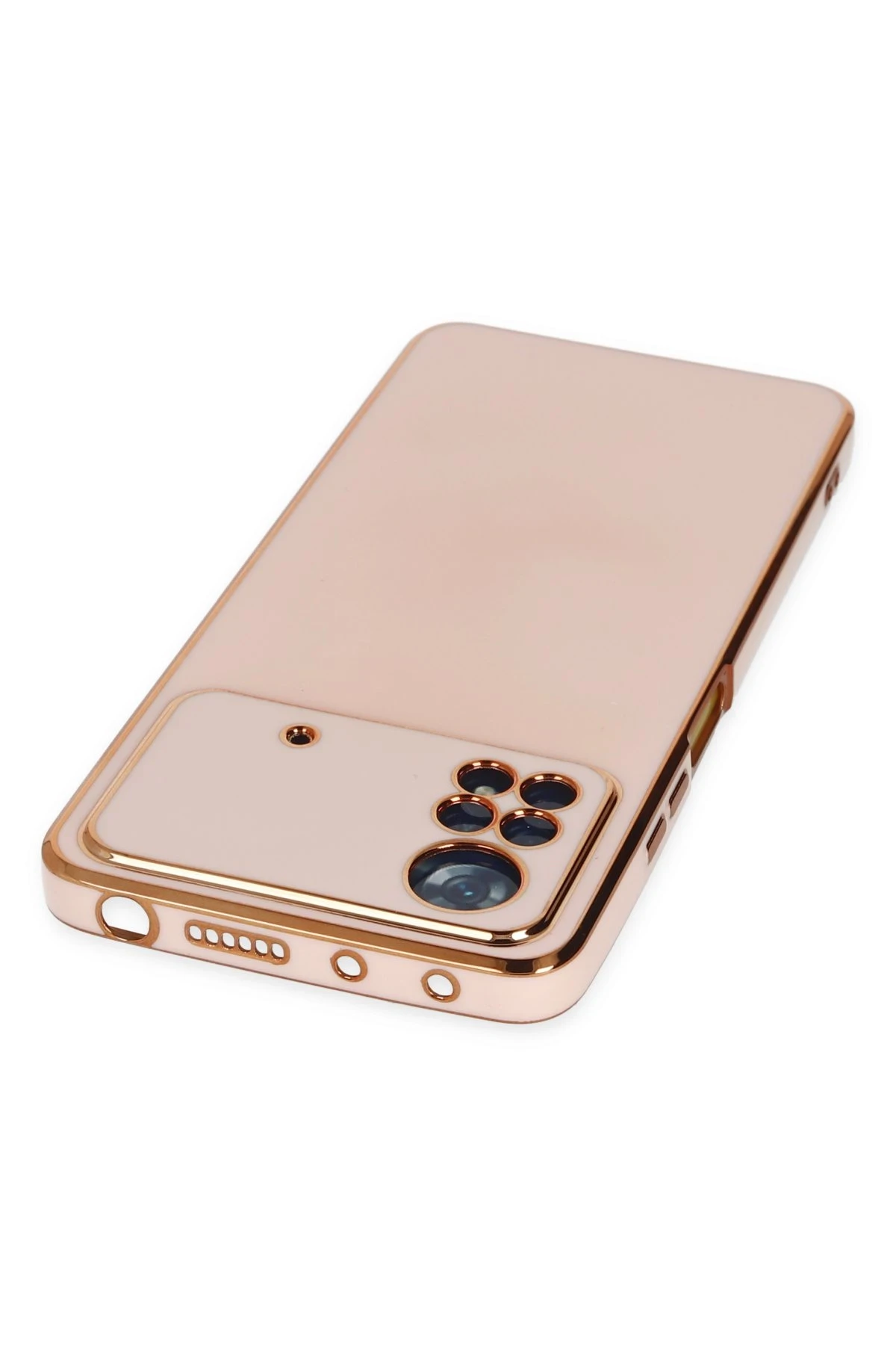 Newface Xiaomi Poco X4 Pro 5G Kılıf Volet Silikon - Pembe