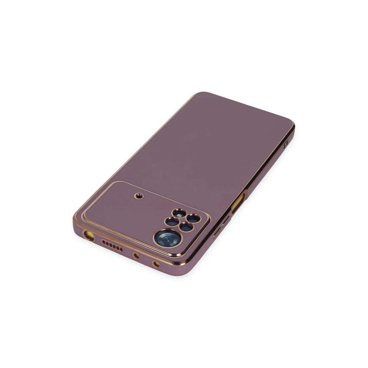 Newface Xiaomi Poco X4 Pro 5G Kılıf Volet Silikon - Mor