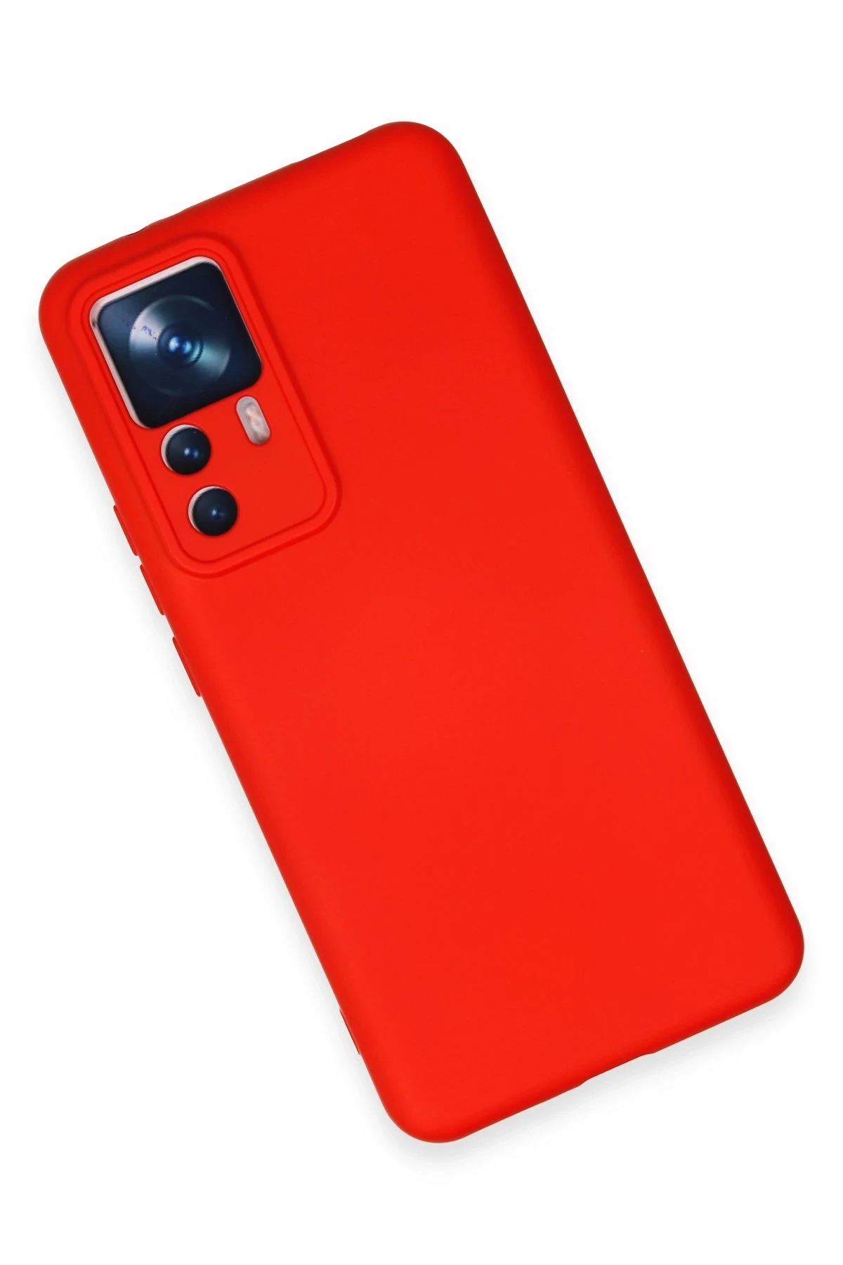 Newface Xiaomi Mi 12T Pro Kılıf Nano içi Kadife Silikon - Kırmızı