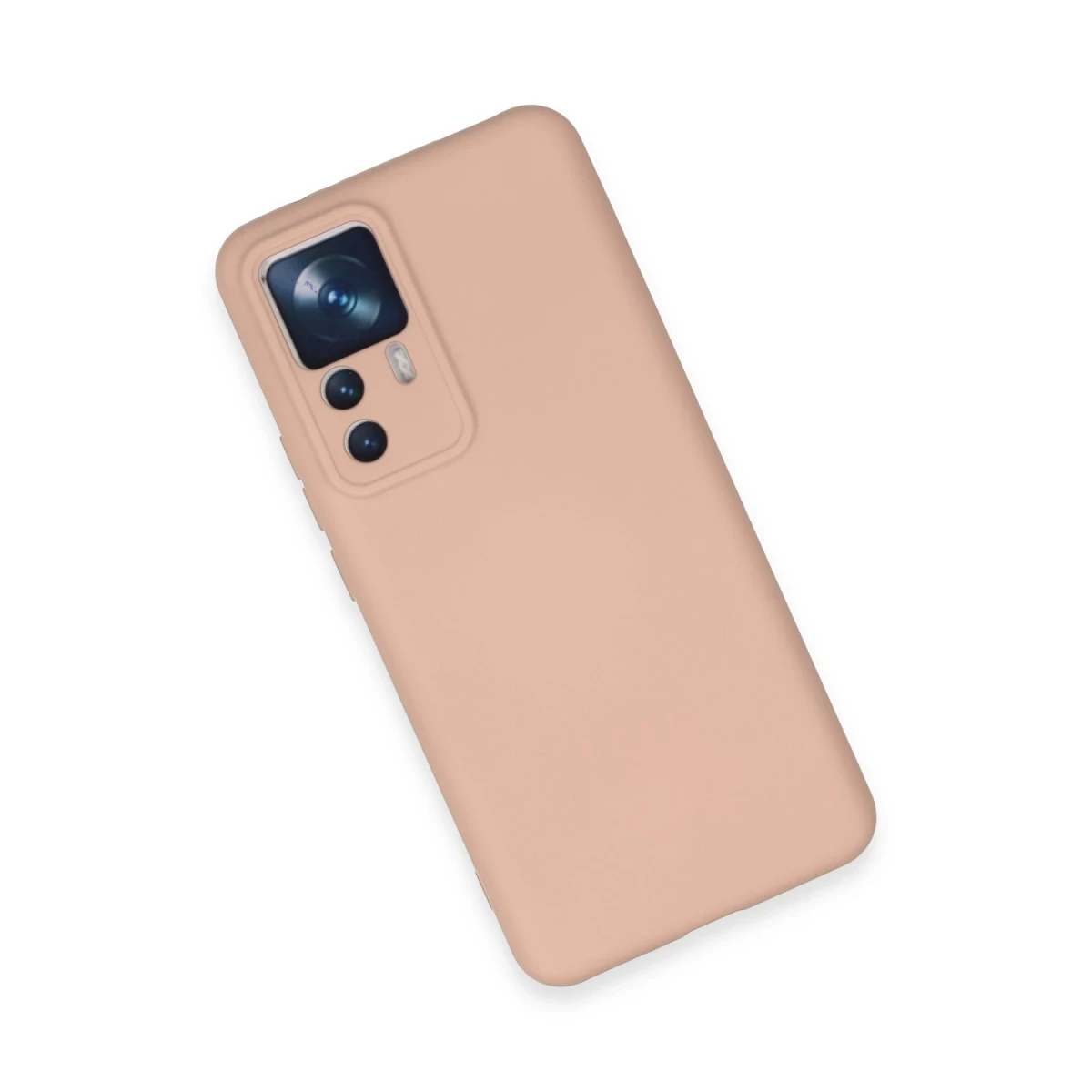 Xiaomi Mi 12T Pro Kılıf Nano içi Kadife Silikon - Pudra