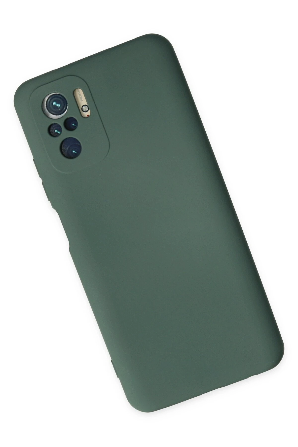 Newface Xiaomi Poco M5s Kılıf Nano içi Kadife Silikon - Koyu Yeşil — görsel 3
