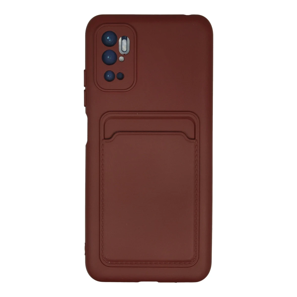 Newface Xiaomi Redmi Note 11 SE Kılıf Kelvin Kartvizitli Silikon - Bordo — görsel 4