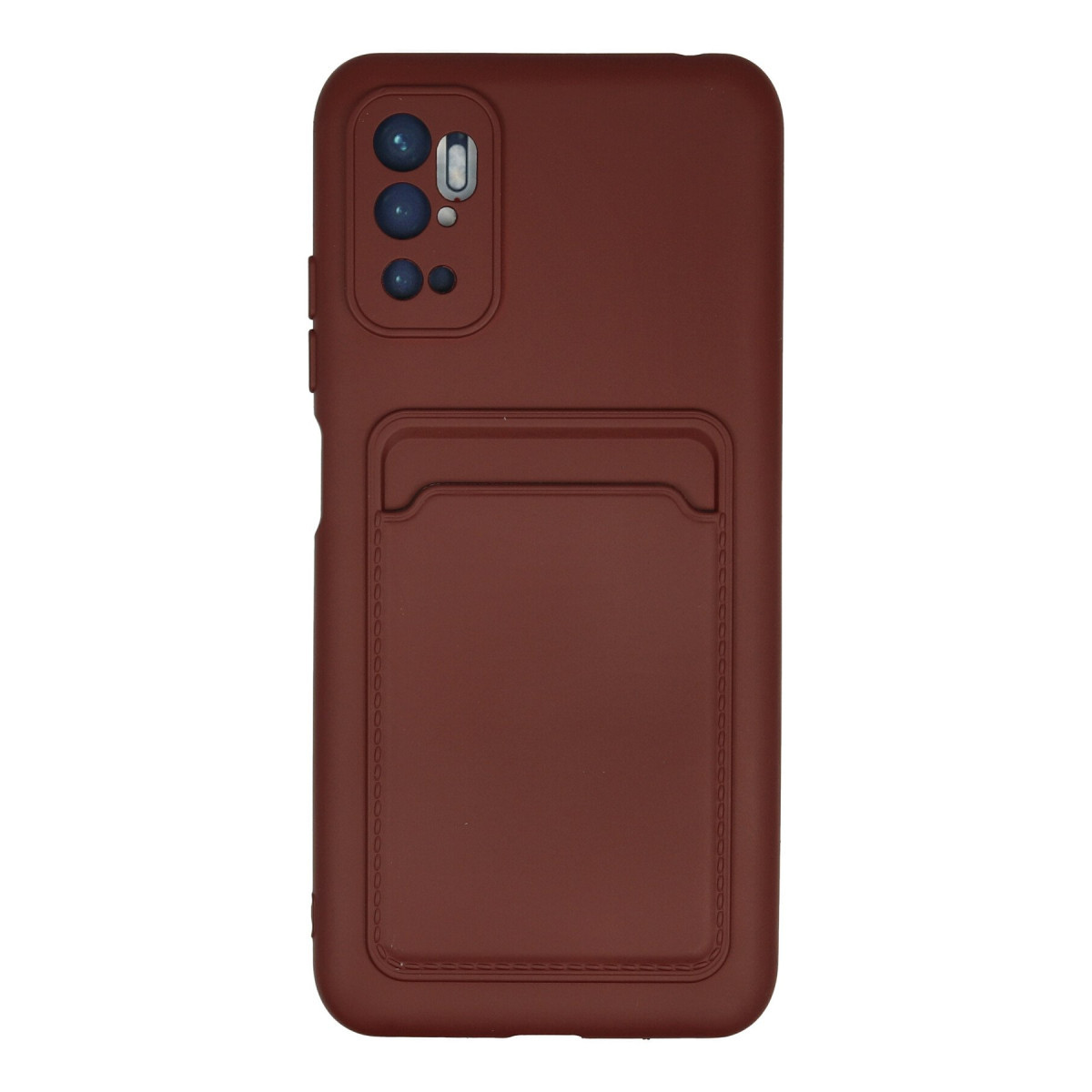 Newface Xiaomi Redmi Note 11 SE Kılıf Kelvin Kartvizitli Silikon - Bordo — görsel 7
