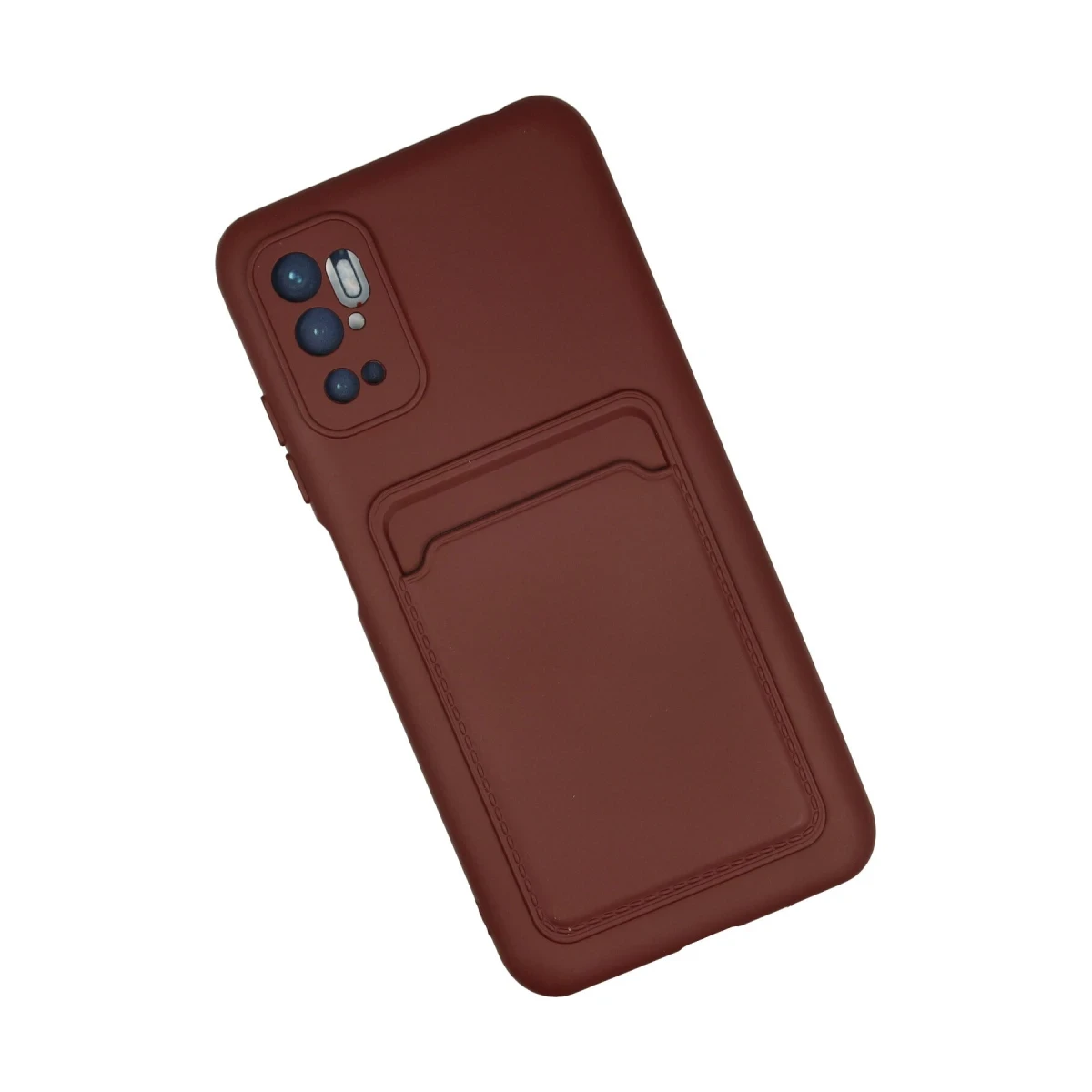 Newface Xiaomi Redmi Note 11 SE Kılıf Kelvin Kartvizitli Silikon - Bordo — görsel 5