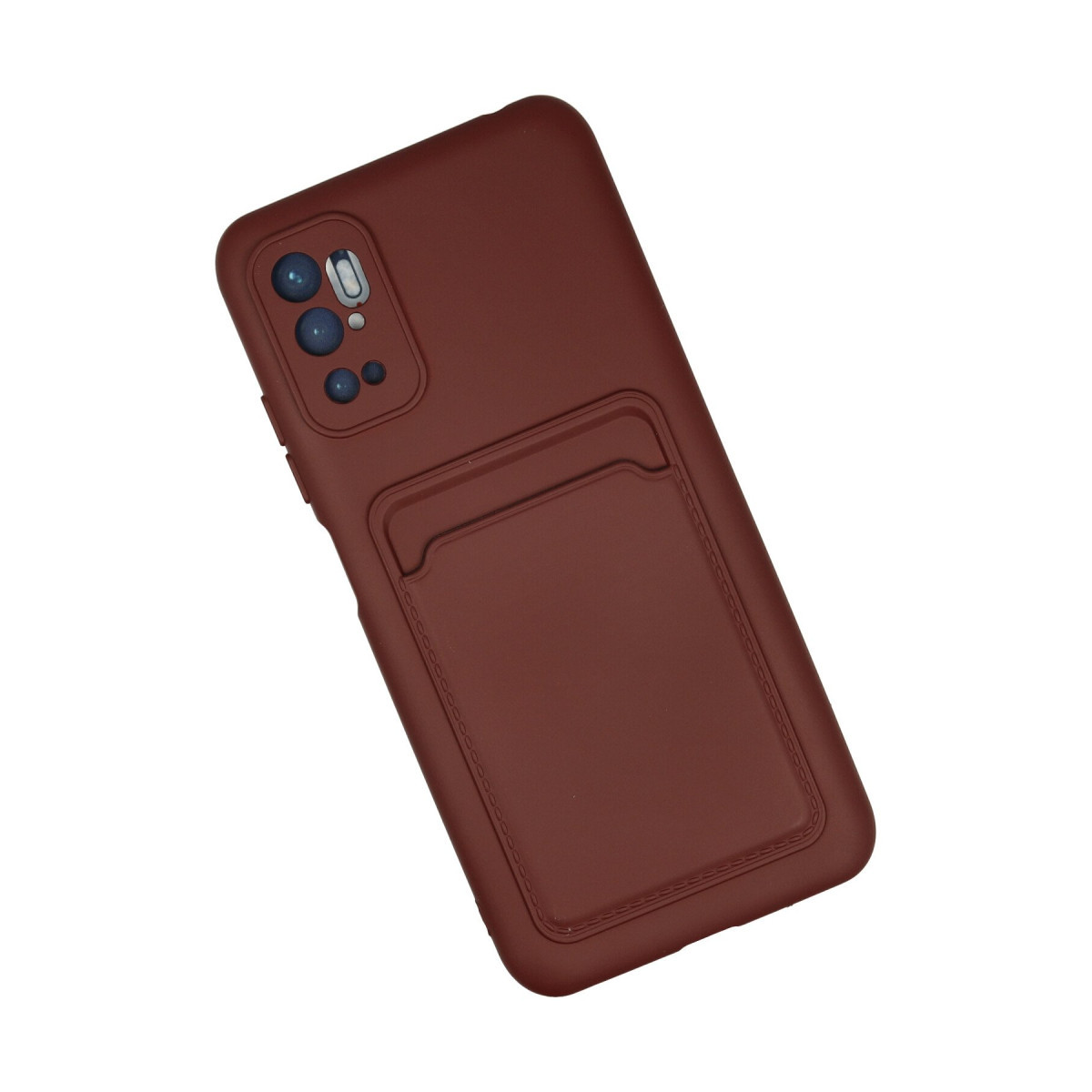 Newface Xiaomi Redmi Note 11 SE Kılıf Kelvin Kartvizitli Silikon - Bordo — görsel 8