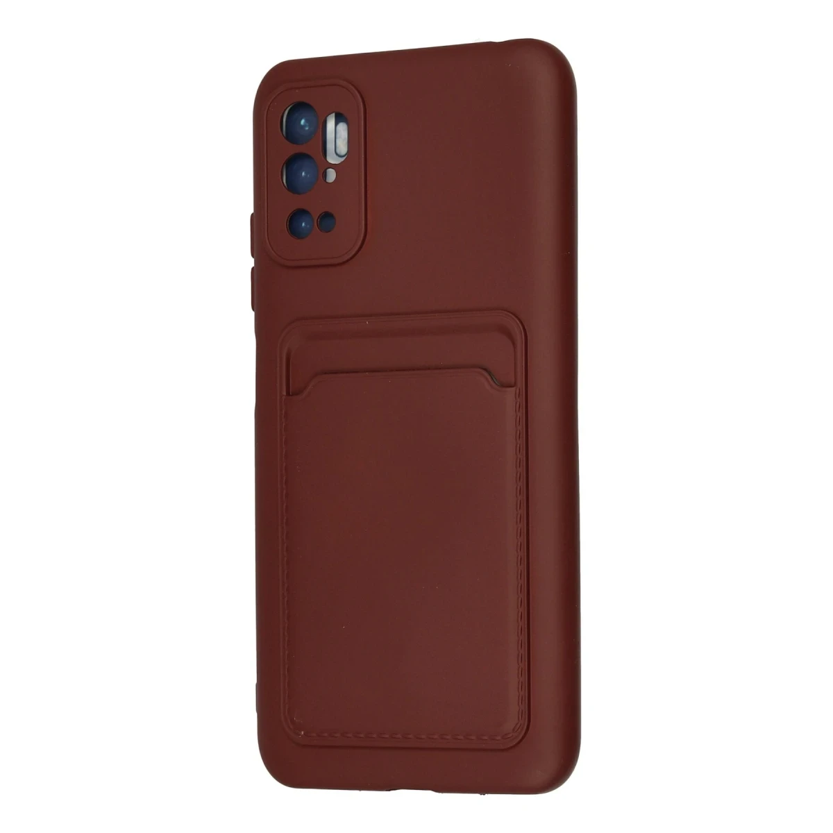 Newface Xiaomi Redmi Note 11 SE Kılıf Kelvin Kartvizitli Silikon - Bordo — görsel 6