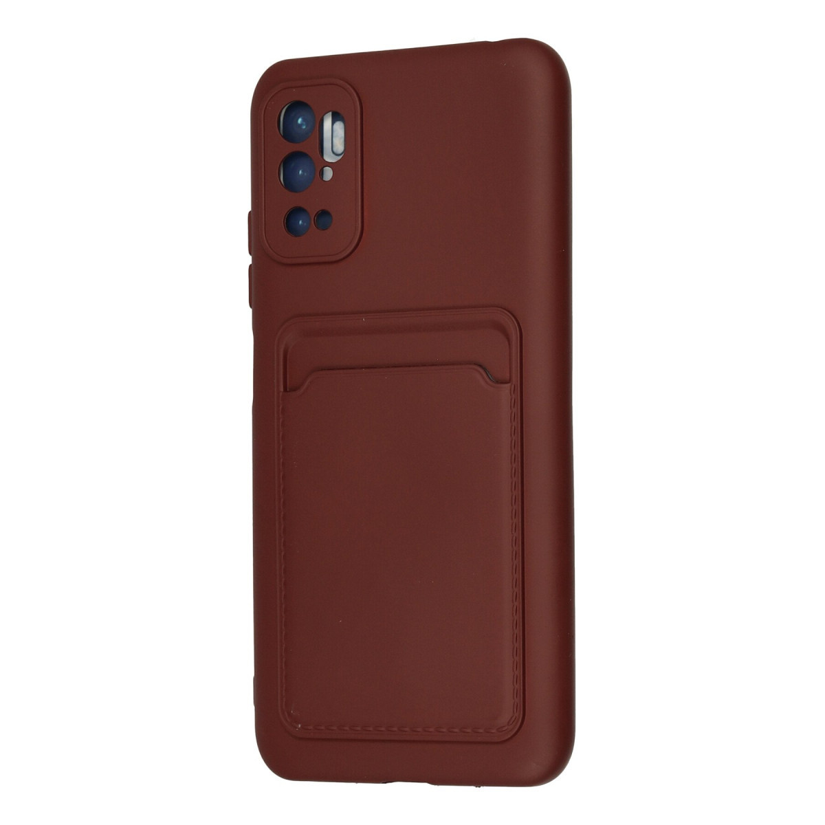 Newface Xiaomi Redmi Note 11 SE Kılıf Kelvin Kartvizitli Silikon - Bordo — görsel 9