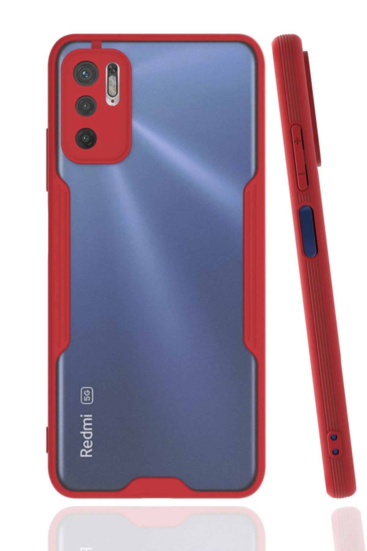 Newface Xiaomi Redmi Note 11 SE Kılıf Platin Silikon - Kırmızı