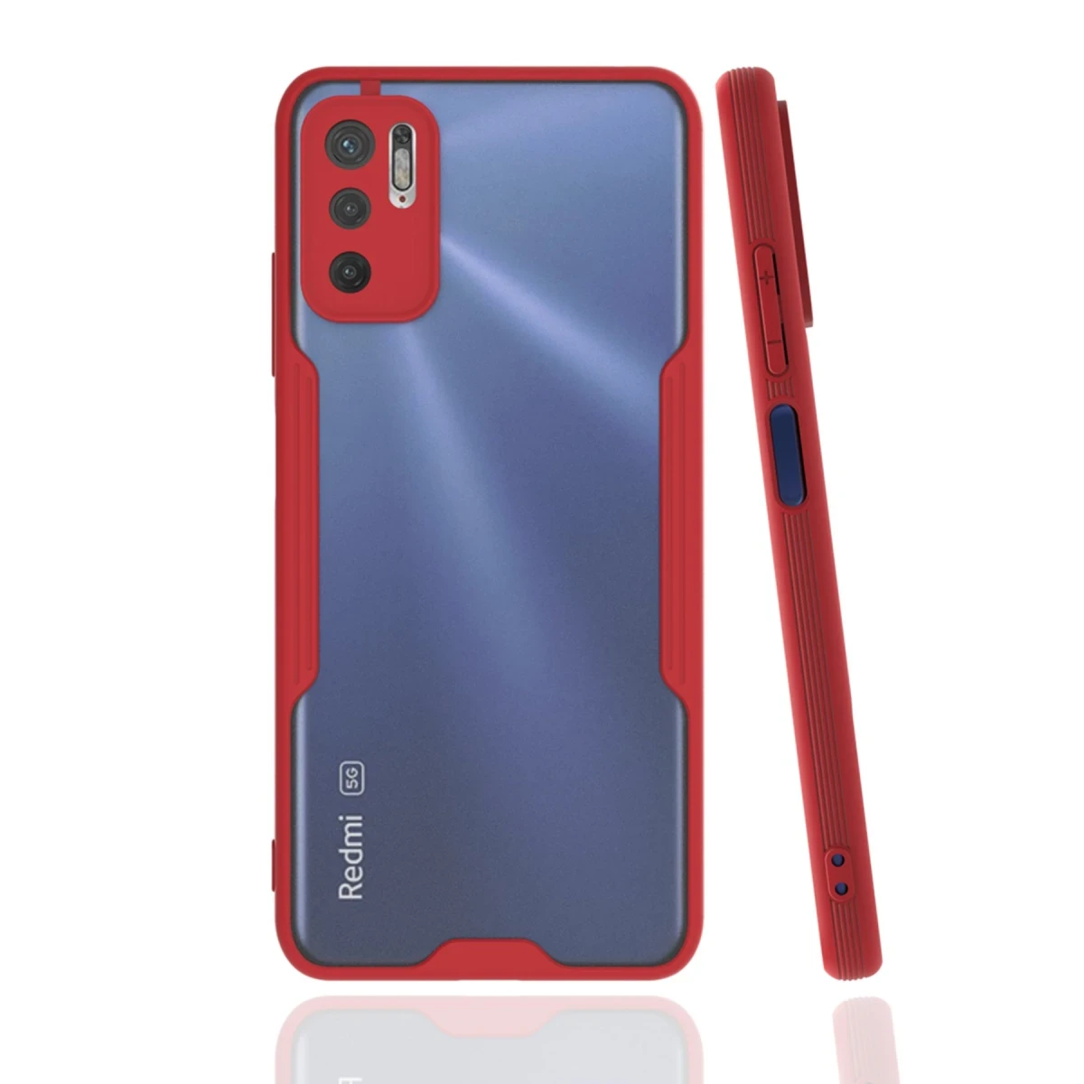 Newface Xiaomi Redmi Note 11 SE Kılıf Platin Silikon - Kırmızı — görsel 2