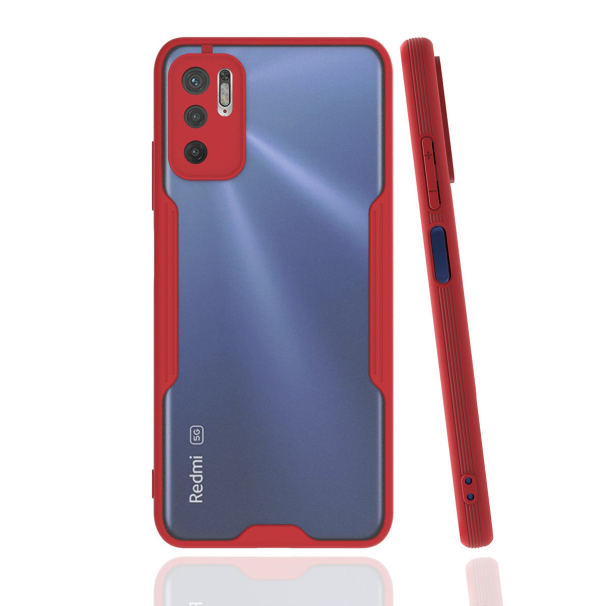 Newface Xiaomi Redmi Note 11 SE Kılıf Platin Silikon - Kırmızı — görsel 3
