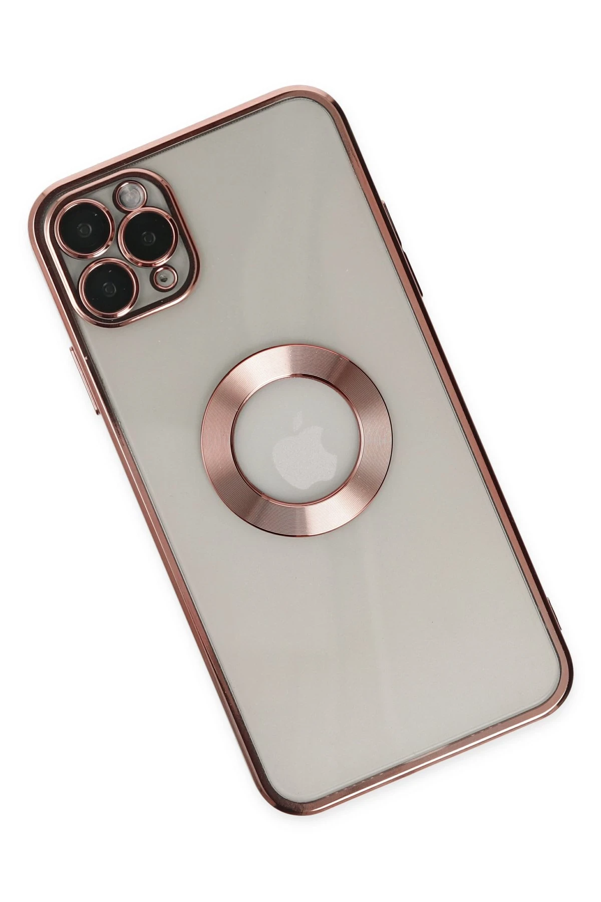 Newface iPhone 11 Pro Kılıf Slot Silikon - Rose Gold