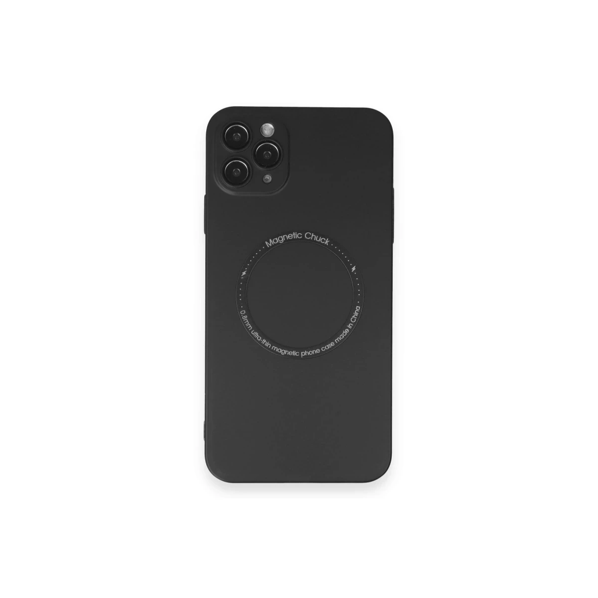 Newface Apple iPhone 11 Pro Max Kılıf Jack Magneticsafe Lens Silikon - Siyah — görsel 6