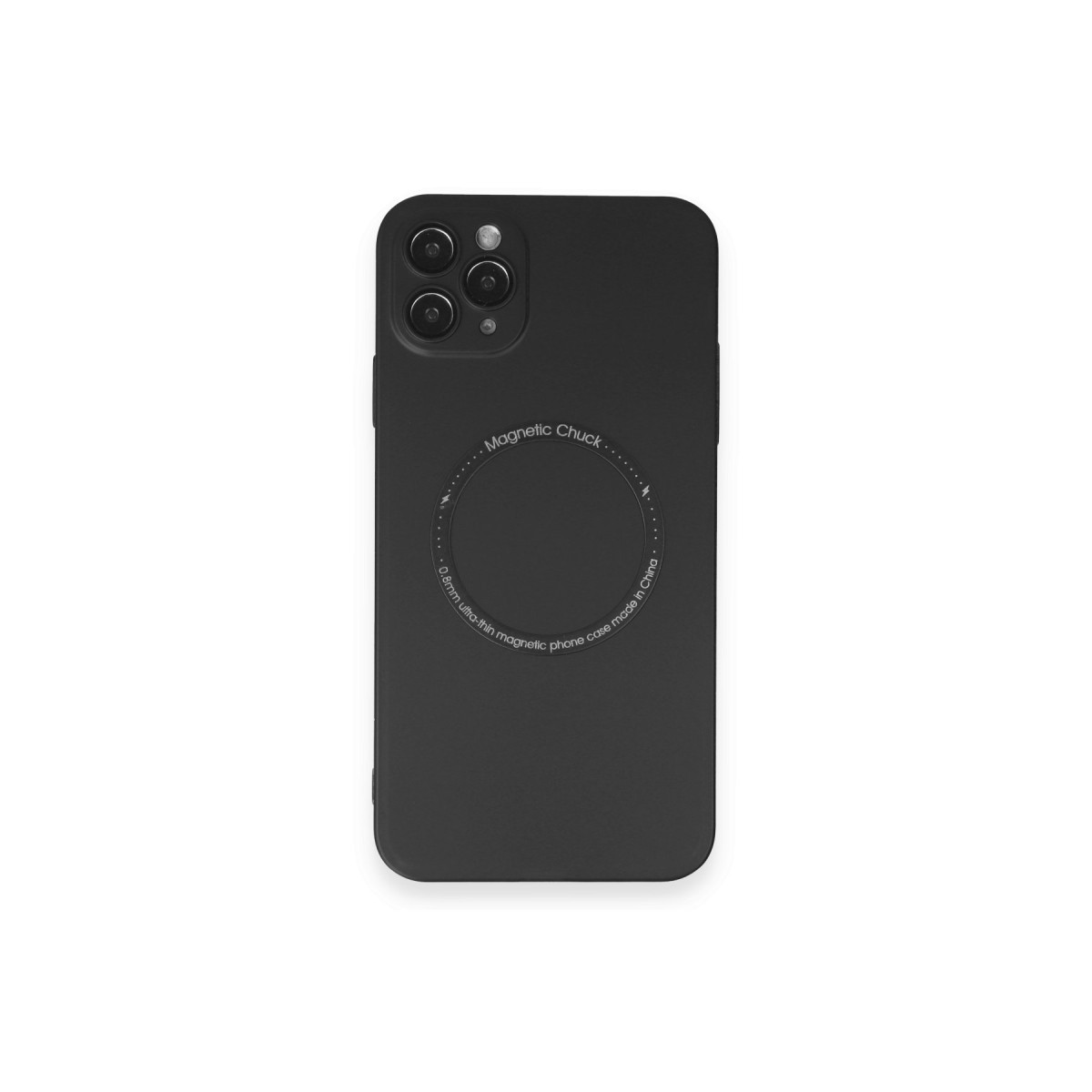 Newface Apple iPhone 11 Pro Max Kılıf Jack Magneticsafe Lens Silikon - Siyah — görsel 11