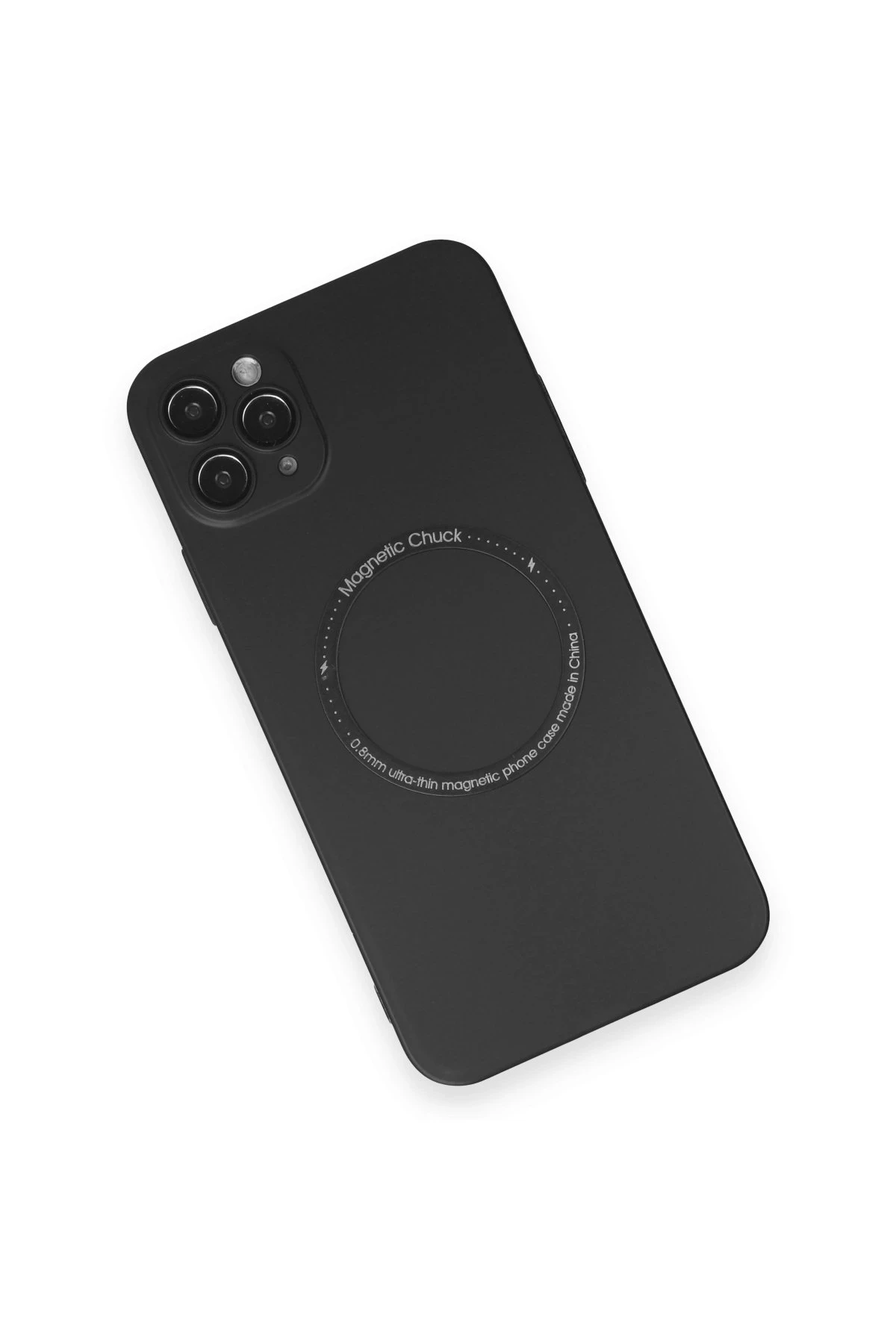 Newface Apple iPhone 11 Pro Max Kılıf Jack Magneticsafe Lens Silikon - Siyah — görsel 3