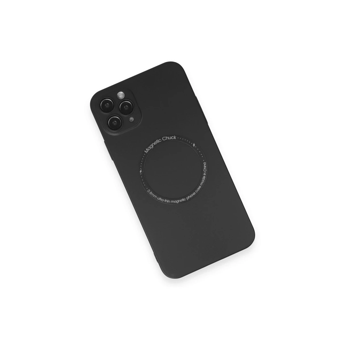 Newface Apple iPhone 11 Pro Max Kılıf Jack Magneticsafe Lens Silikon - Siyah — görsel 8