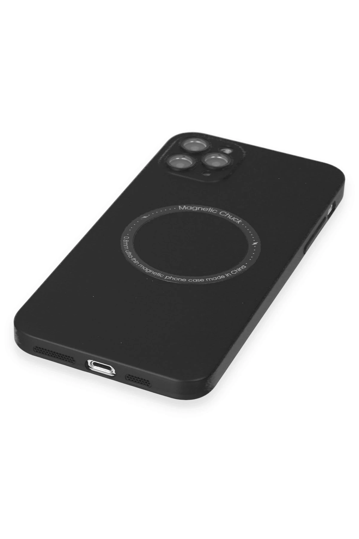 Newface Apple iPhone 11 Pro Max Kılıf Jack Magneticsafe Lens Silikon - Siyah — görsel 4