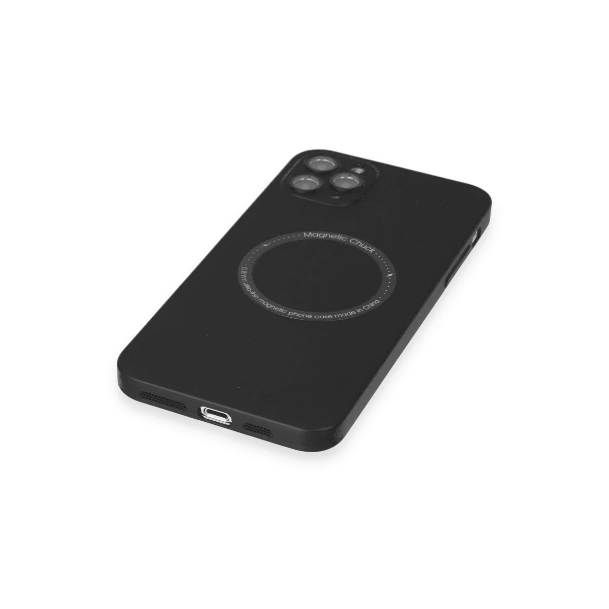 Newface Apple iPhone 11 Pro Max Kılıf Jack Magneticsafe Lens Silikon - Siyah — görsel 9