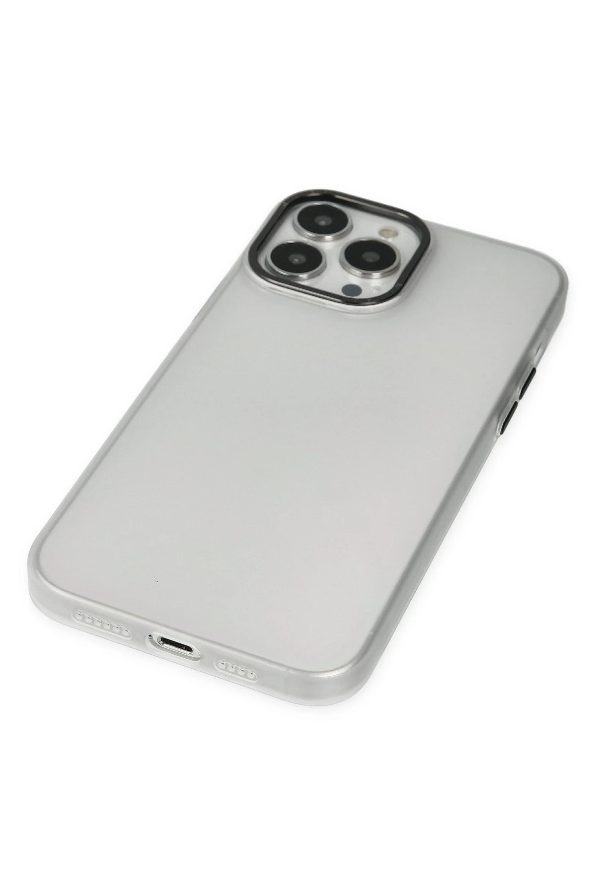 Newface iPhone 14 Pro Kılıf Modos Metal Kapak - Şeffaf