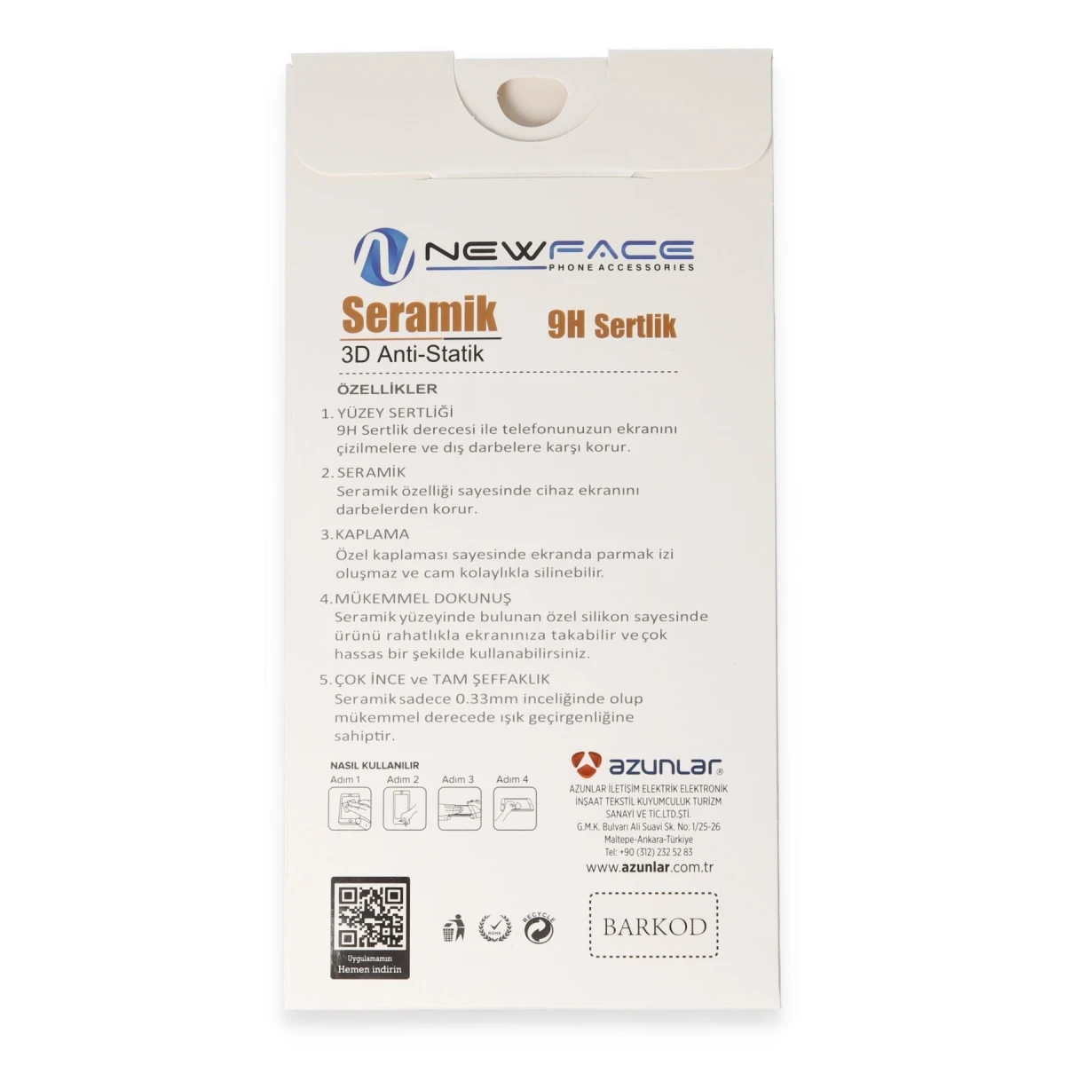 Newface Apple iPhone 8 Plus 3D Antistatik Mat Seramik Nano Ekran Koruyucu — görsel 10