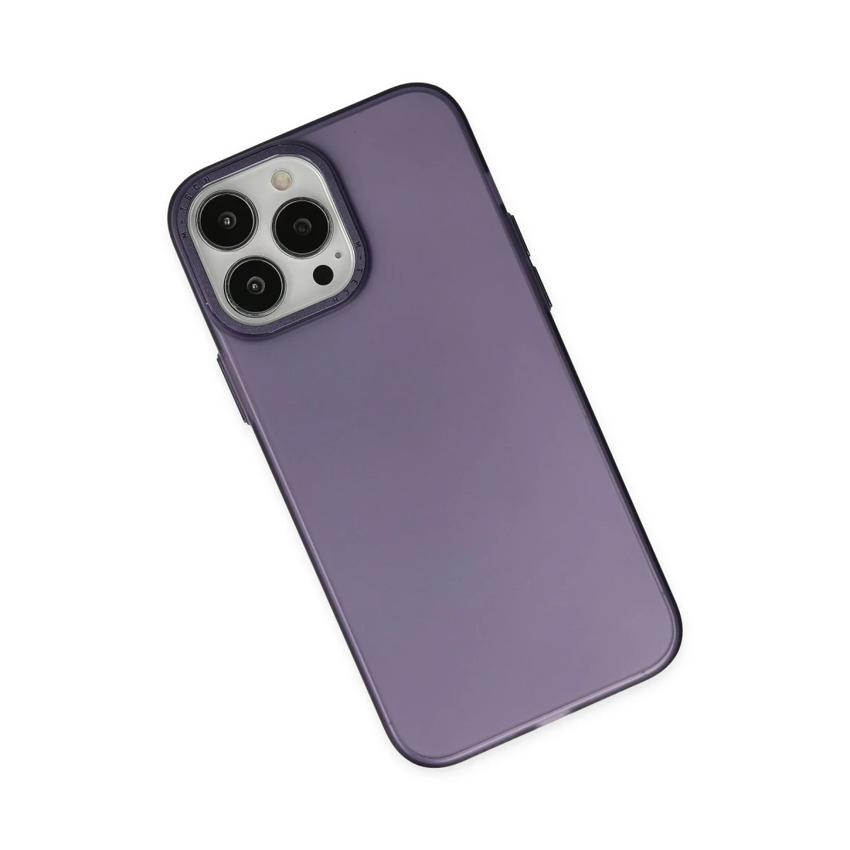 Apple iPhone 14 Pro Max Kılıf Modos Metal Kapak - Mor
