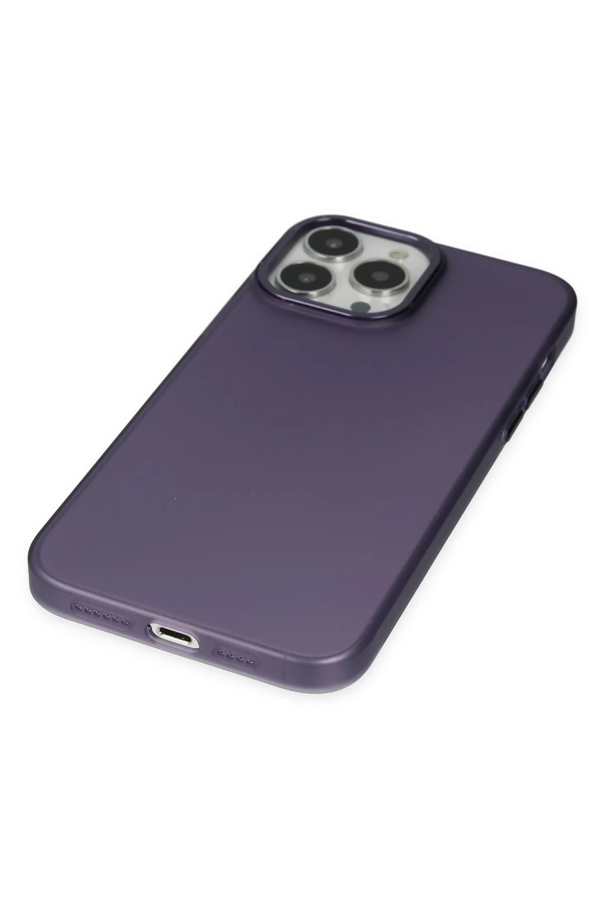 Newface iPhone 14 Pro Max Kılıf Modos Metal Kapak - Mor