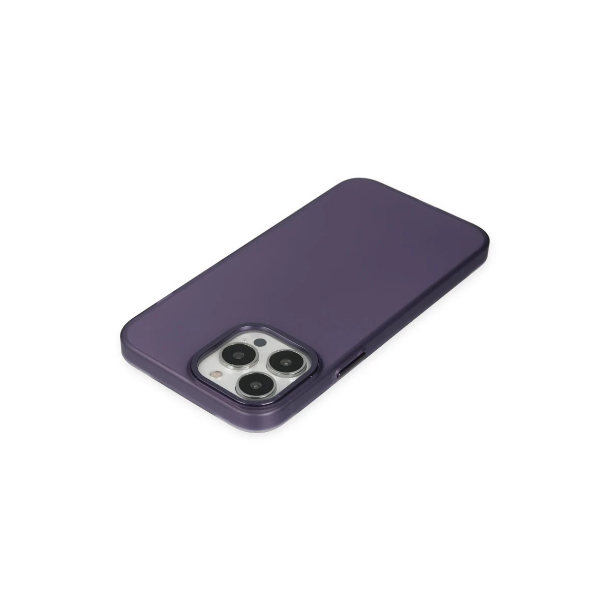 Apple iPhone 14 Pro Max Kılıf Modos Metal Kapak - Mor
