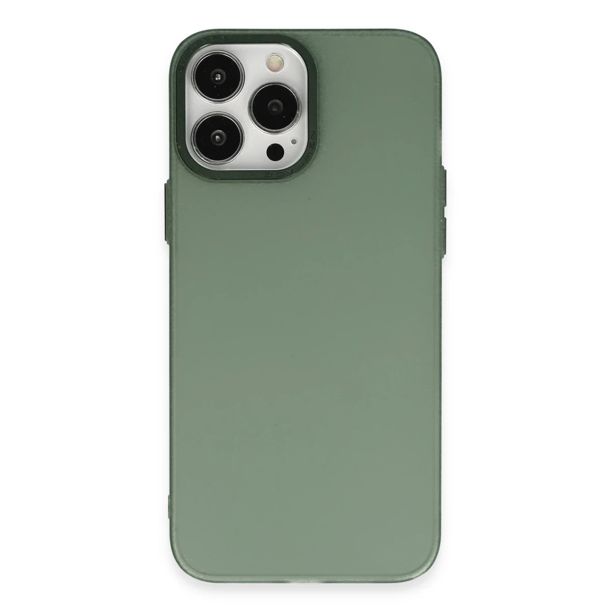 Newface Apple iPhone 14 Pro Max Kılıf Modos Metal Kapak - Koyu Yeşil