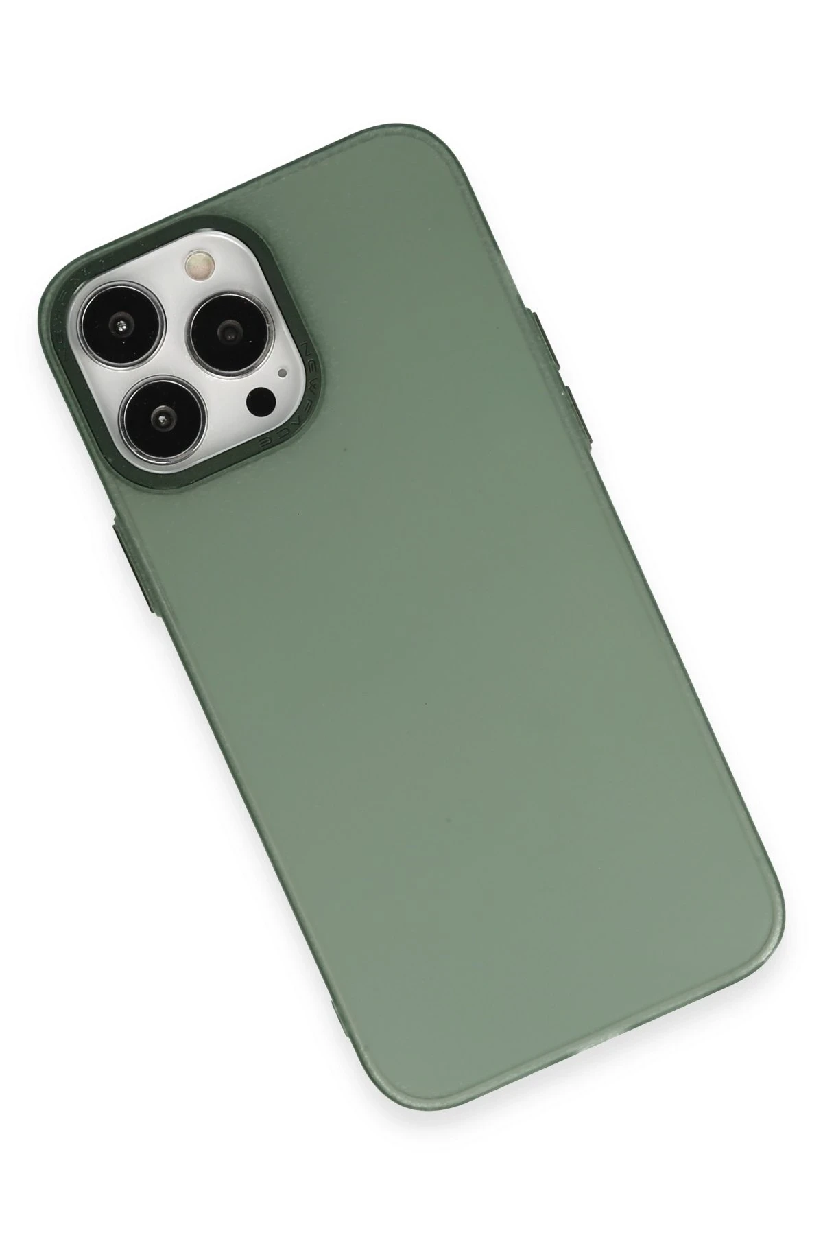 Newface iPhone 14 Pro Max Kılıf Modos Metal Kapak - Koyu Yeşil