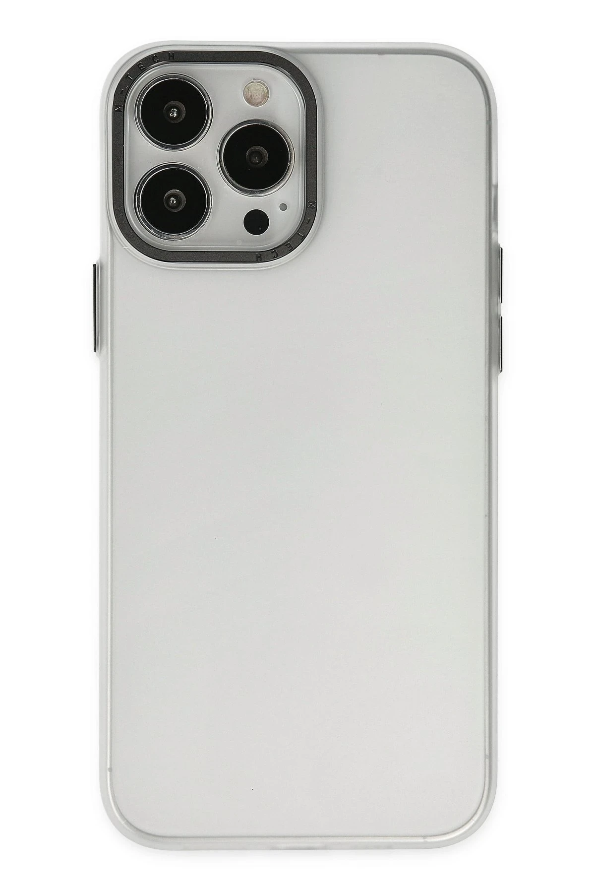 Newface iPhone 13 Pro Max Kılıf Modos Metal Kapak - Şeffaf