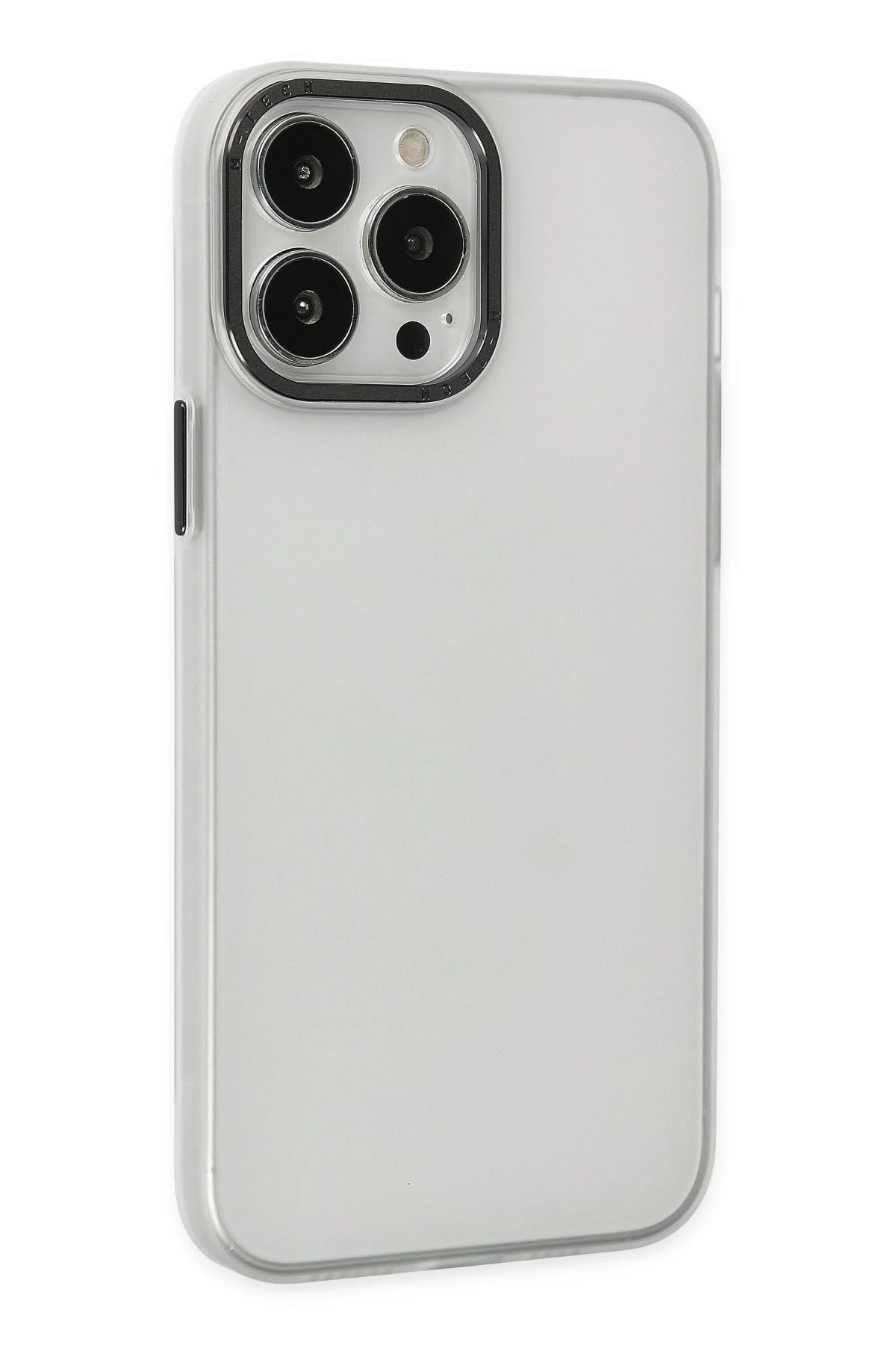 Newface iPhone 13 Pro Max Kılıf Modos Metal Kapak - Şeffaf