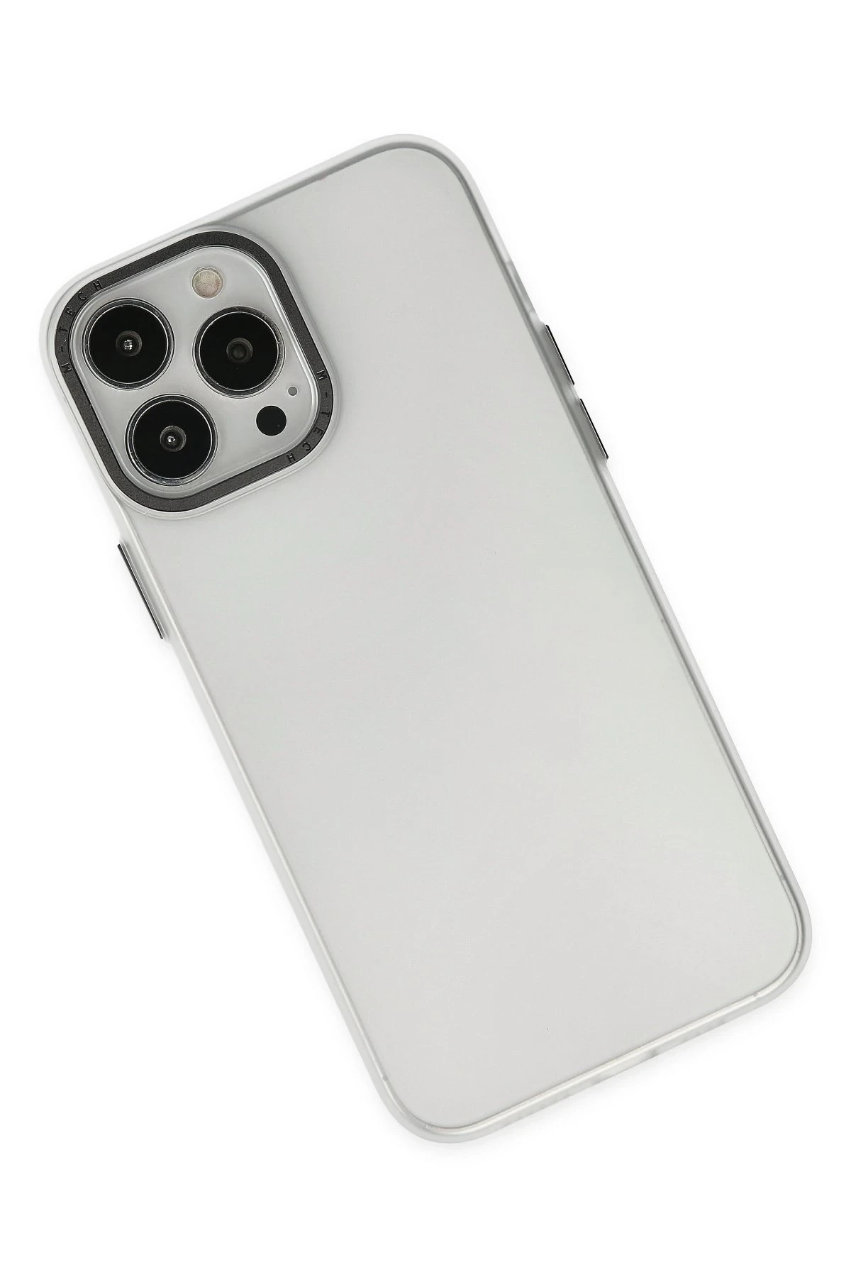 Newface iPhone 13 Pro Max Kılıf Modos Metal Kapak - Şeffaf