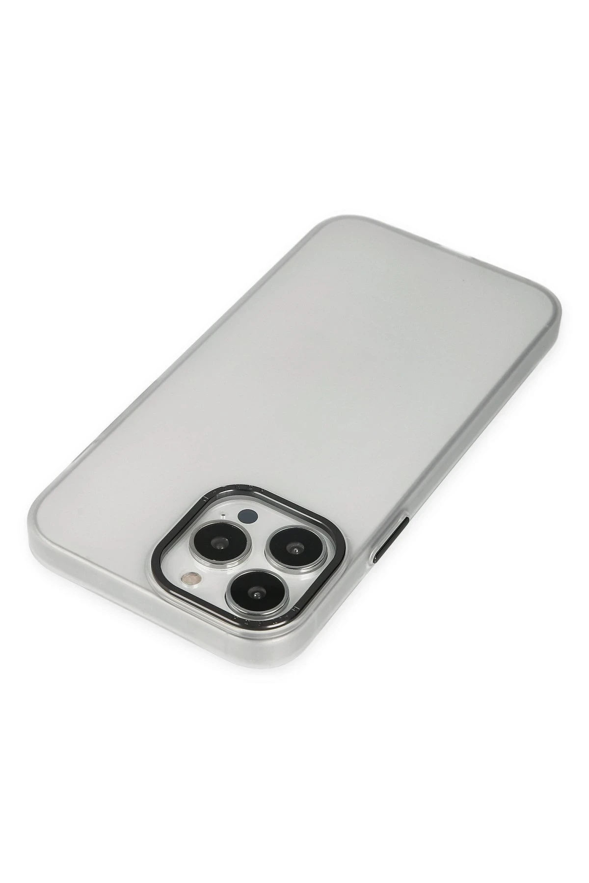 Newface iPhone 13 Pro Max Kılıf Modos Metal Kapak - Şeffaf
